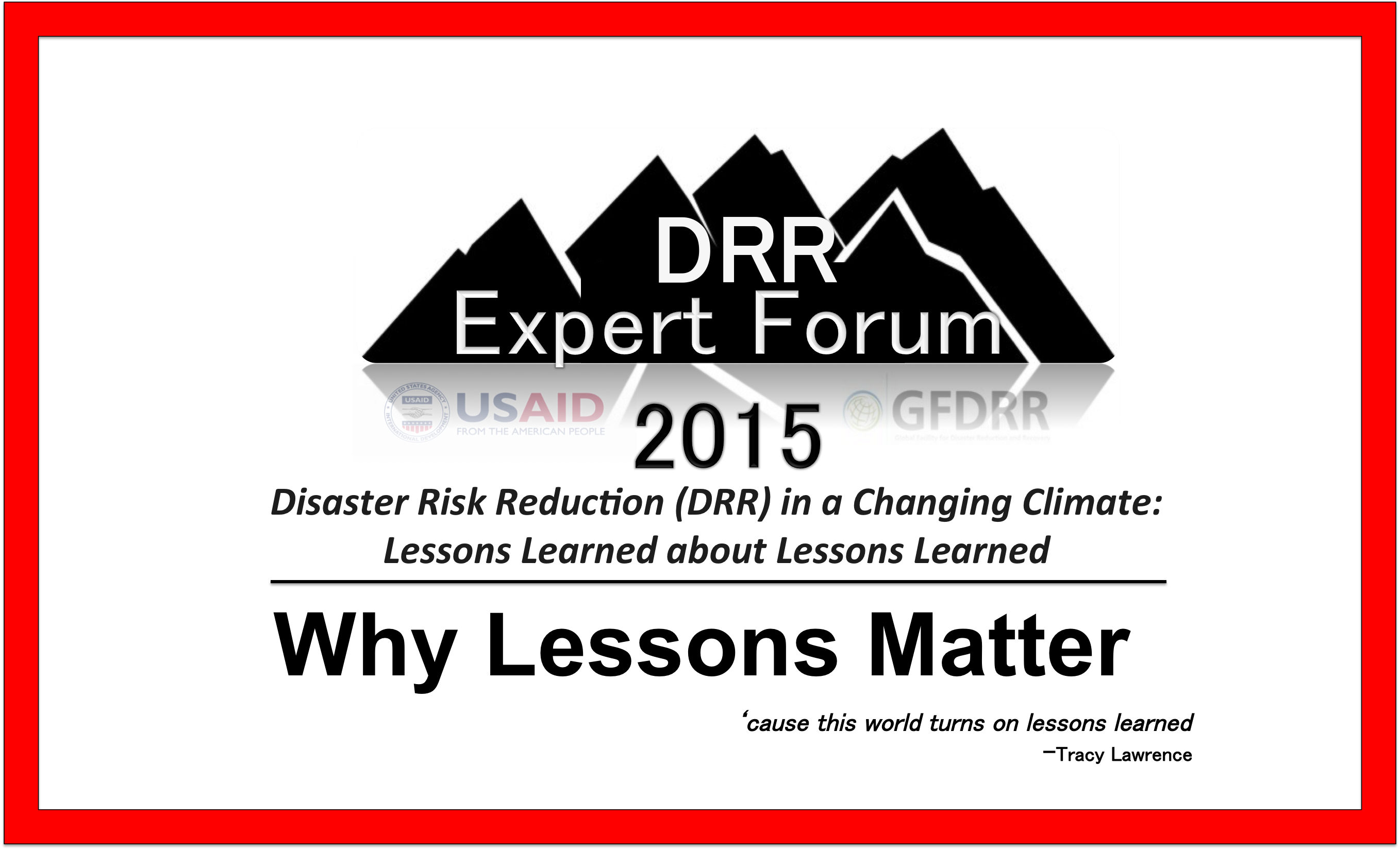 DDR Expert Forum 2015