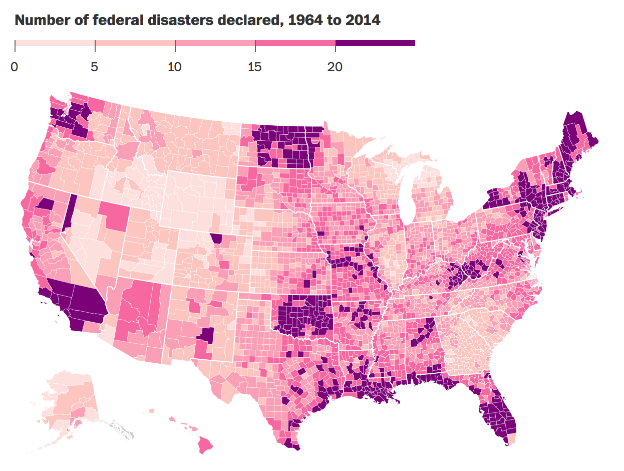 Earthquakes, floods and volcanoes: The most disaster-prone places in America