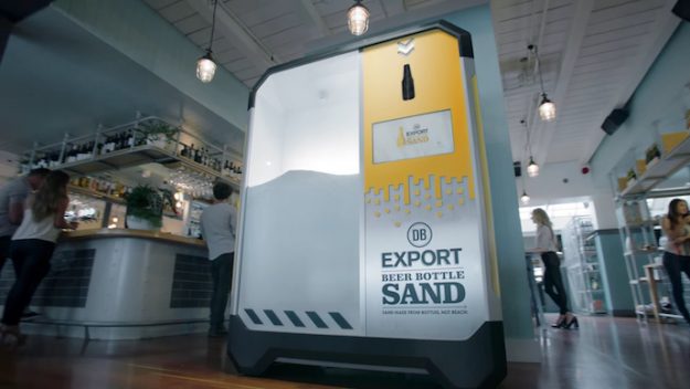 This machine turns beer bottles into sand in an effort to save the world’s beaches